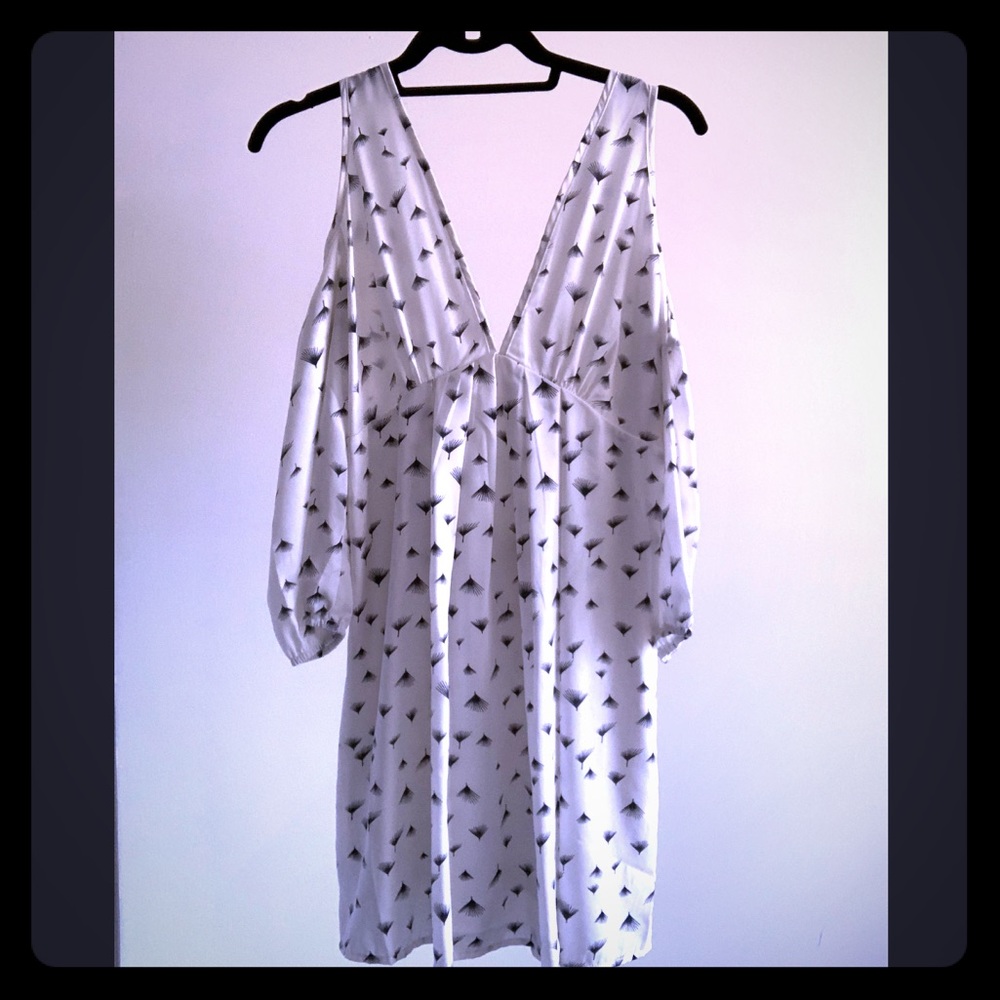 Cold Shoulder Dress w/ Adjustable Open Back